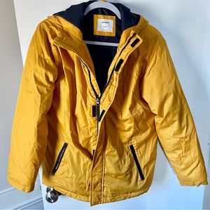 Youth Old Navy Winter Jacket - SIZE XXL Yellow Puffy Hooded